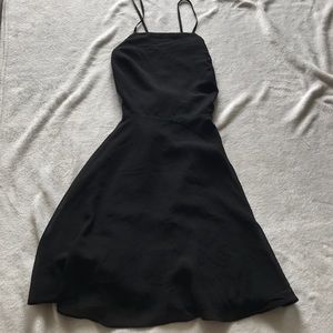 Urban outfitters fit and flare black dress!
